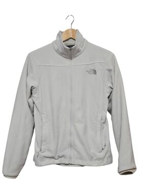 The North Face Lightweight Full Zip  Fleece Jacket Light Gray Womens Size Small
